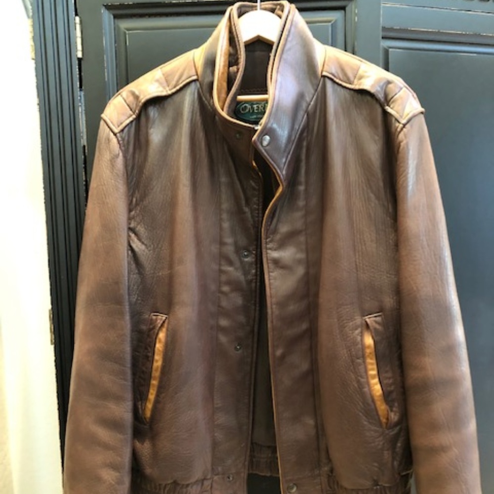 Overland Leather Bomber  Jacket